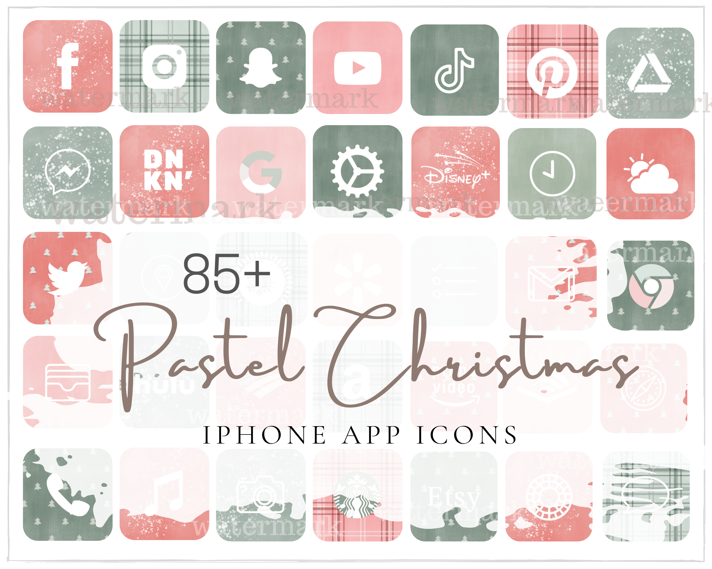 aesthetic ios 14 apps. iphone app icons. christmas aesthetic. christmas iphone home screen. iphone app icons. pastel aesthetic.
