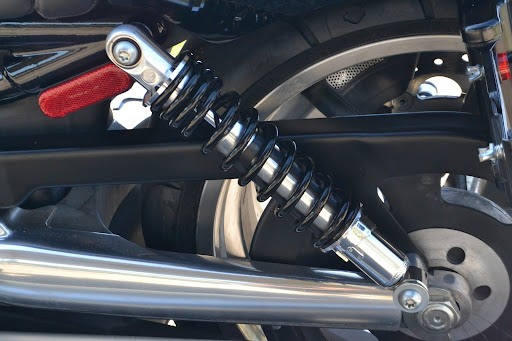 image of a dirt bike suspension