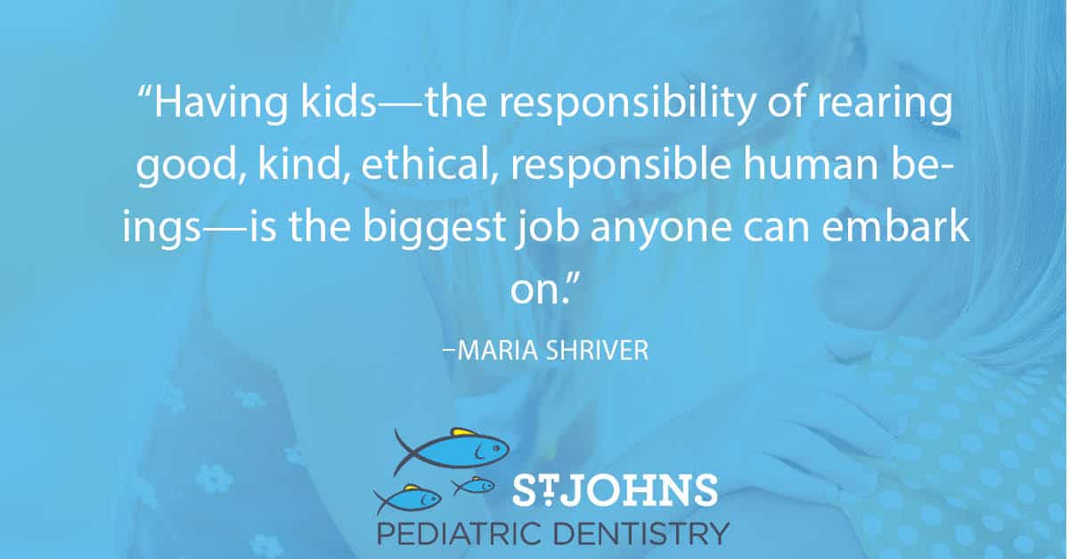 “Having kids—the responsibility of rearing good, kind, ethical, responsible human beings—is the biggest job anyone can embark on.” - Maria Shriver