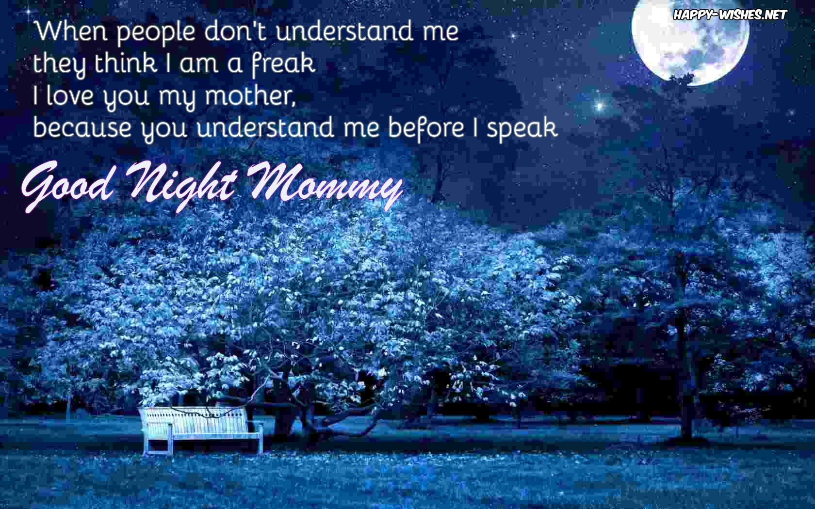 Good Night quotes for mommy