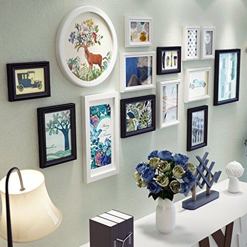 Gallery wall layout ideas for pictures, family photos and decor items to hang on your focus display wall in your home