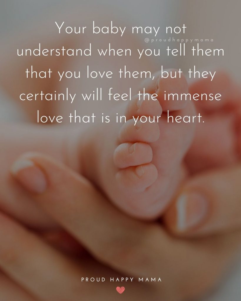 Cute Baby Boy Quotes | Your baby may not understand when you tell them that you love them, but they certainly will feel the immense love that is in your heart.