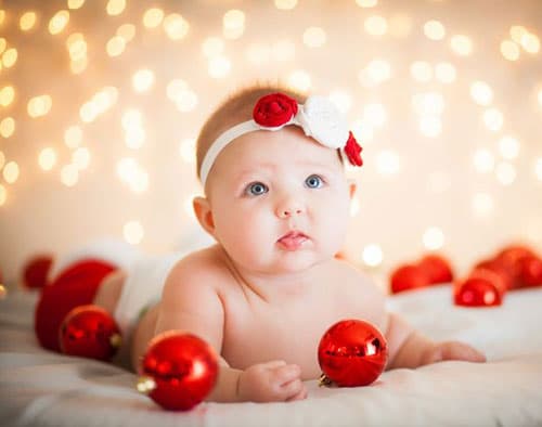 Cute Baby Christmas Photo Shoot