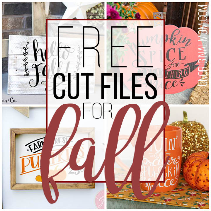 A great list of cute free cut files for fall! Perfect for fall crafting with your Silhouette or Cricut. #freecutfiles