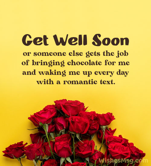 Funny Get Well Message for Boyfriend