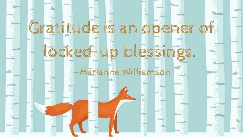 gratitude quote, marianne williamson