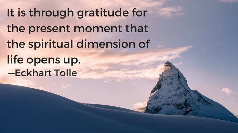 gratitude quote 2, eckhart tolle