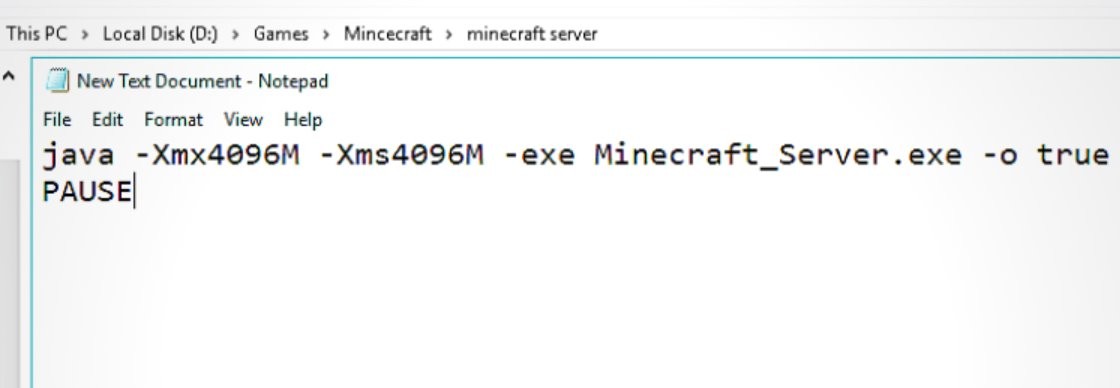 How to Allocate More RAM to a Minecraft Server without Launcher