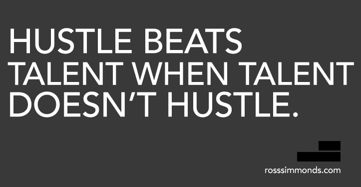 Hustle vs Talent - Quote