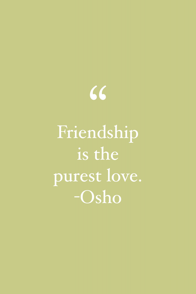 Osho friendship quote