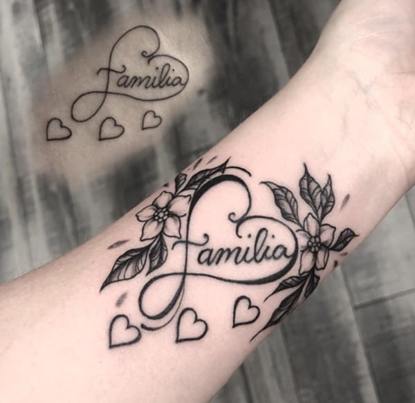 infinity heart tattoo on arm
