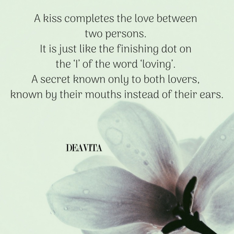 inspiring love quotes for him or her sayings about kiss
