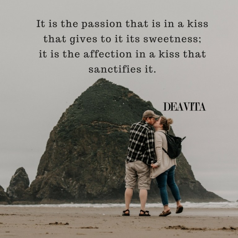 love passion kiss quotes and romantic sayings
