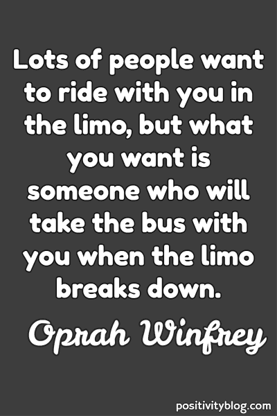 Love Quote by Oprah Winfrey.