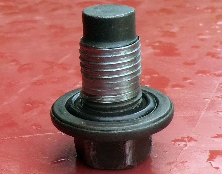 oil drain plug with stripped threads
