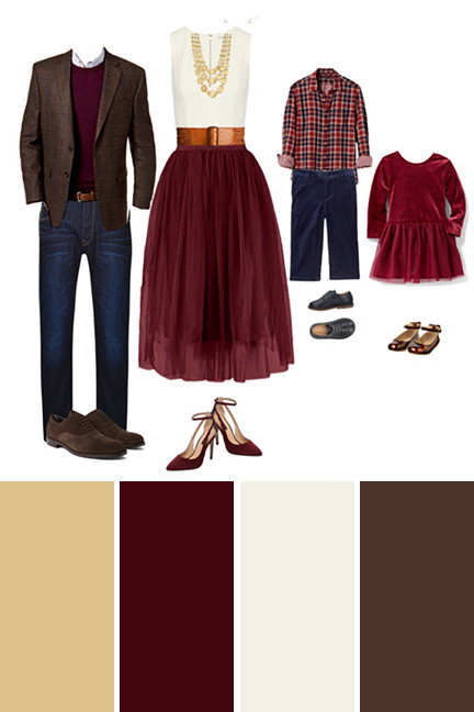 Christmas picture outfit color scheme