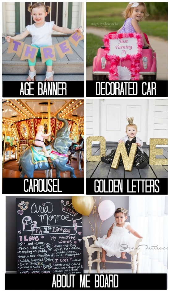Birthday Photo Ideas for Different Props and Poses