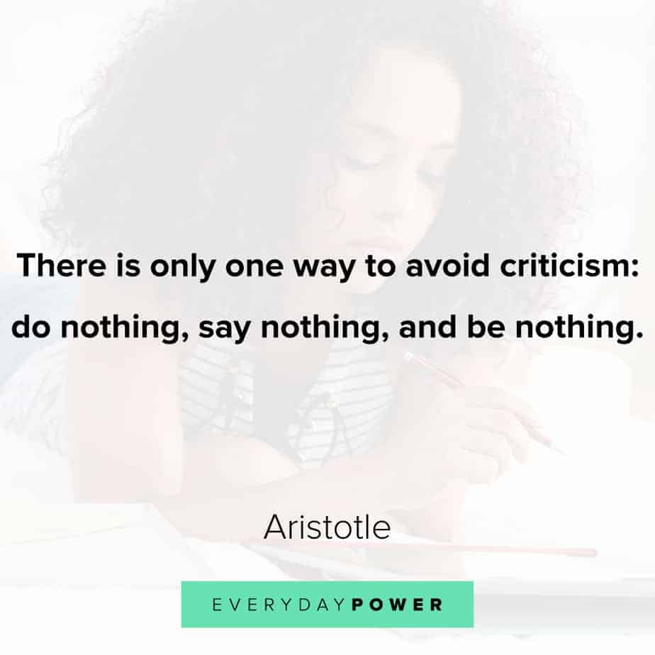 Quotes by Famous People about criticism