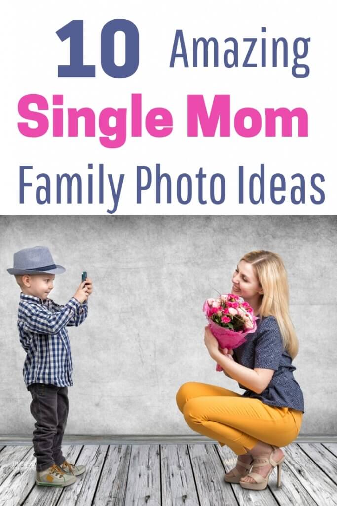 Creative ideas for your single parent family photo shoot. Make sure your family photos are beautiful with ideas on what to wear in your family pictures. Get fun tips for mother son pictures, photos of the whole family or mom and baby photos.