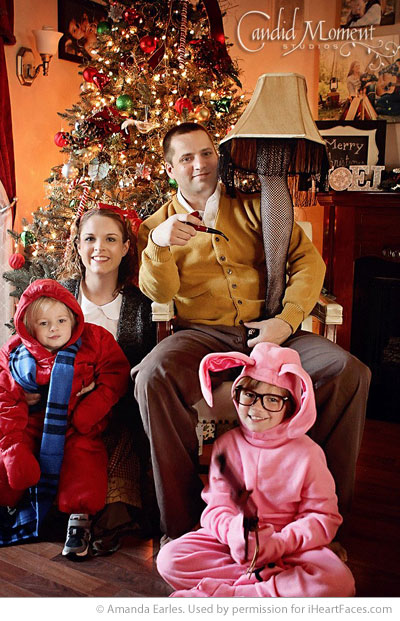 Funny family Christmas picture idea