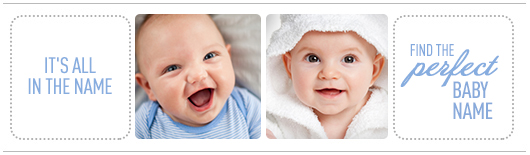 Baby name database banner | thegoneapp.com